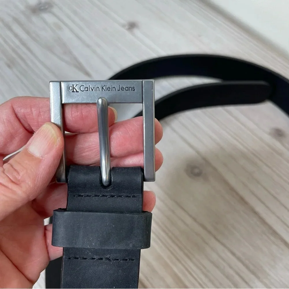 Calvin Klein Men’s Smooth Harness Buckle Belt Size 48